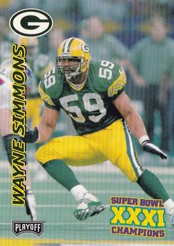 1997 Playoff Green Bay Packers Super Sunday #19 Wayne Simmons Front