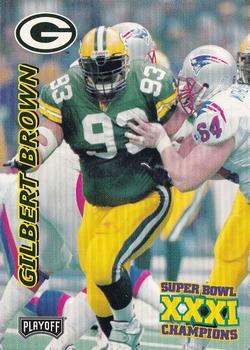 1997 Playoff Green Bay Packers Super Sunday #33 Gilbert Brown Front