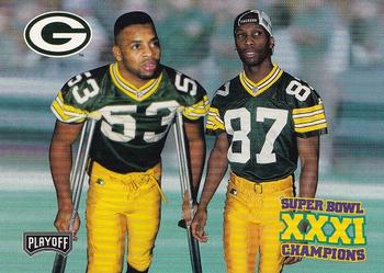 1997 Playoff Green Bay Packers Super Sunday #35 Robert Brooks / George Koonce Front
