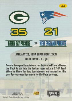1997 Playoff Green Bay Packers Super Sunday #44 Brett Favre Back