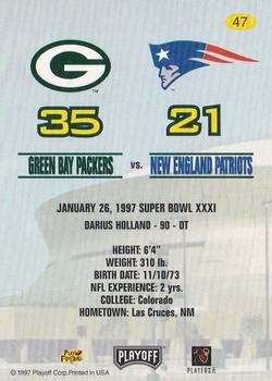 1997 Playoff Green Bay Packers Super Sunday #47 Darius Holland Back