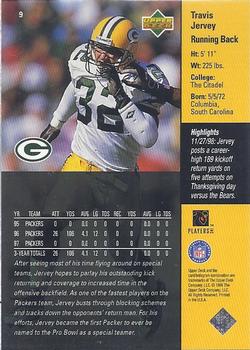 1998 Upper Deck ShopKo Green Bay Packers II #9 Travis Jervey Back
