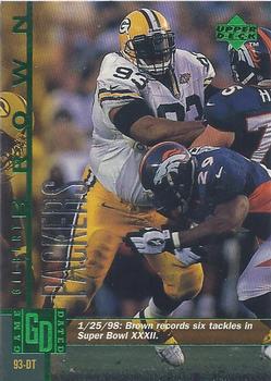 1998 Upper Deck ShopKo Green Bay Packers II #59 Gilbert Brown Front