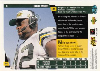 1997 Collector's Choice ShopKo Green Bay Packers #GB6 Reggie White Back