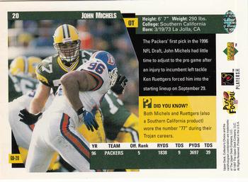 1997 Collector's Choice ShopKo Green Bay Packers #GB20 John Michels Back