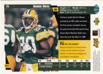 1997 Collector's Choice ShopKo Green Bay Packers #GB25 Derrick Mayes Back