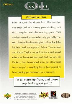 1997 Collector's Choice ShopKo Green Bay Packers #GB79 Offensive Line Back