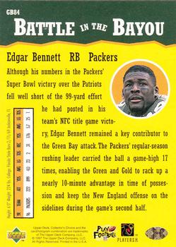 1997 Collector's Choice ShopKo Green Bay Packers #GB84 Edgar Bennett Back