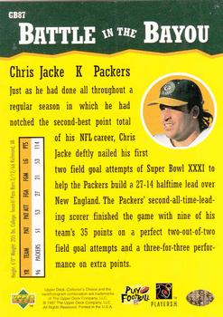 1997 Collector's Choice ShopKo Green Bay Packers #GB87 Chris Jacke Back