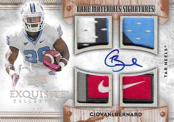 2013 Upper Deck Exquisite Collection - Rare Materials Signatures #RMS-GB Giovani Bernard Front