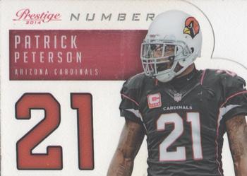 2014 Panini Prestige - Behind The Jersey Numbers #8 Patrick Peterson Front