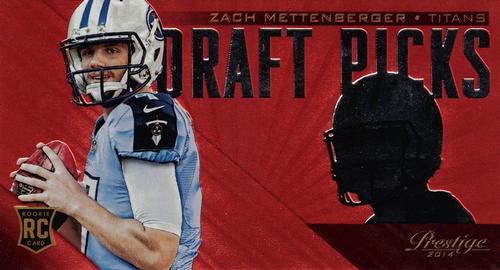 2014 Panini Prestige - Draft Picks Jumbo Red Retail #15 Zach Mettenberger Front