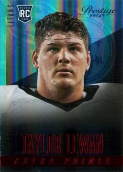 2014 Panini Prestige - Extra Points Red #287 Taylor Lewan Front