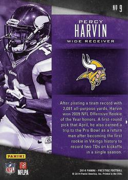 2014 Panini Prestige - First Rounders #9 Percy Harvin Back