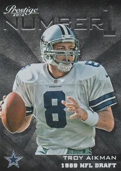 2014 Panini Prestige - Number Ones #8 Troy Aikman Front