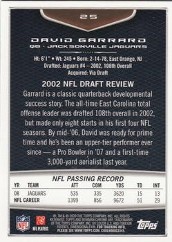 2009 Bowman Chrome #25 David Garrard Back