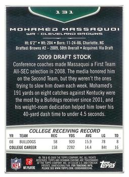 2009 Bowman Chrome #131 Mohamed Massaquoi Back