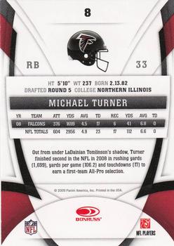 2009 Donruss Certified #8 Michael Turner Back