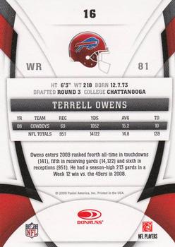 2009 Donruss Certified #16 Terrell Owens Back