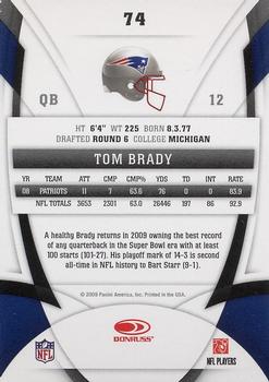 2009 Donruss Certified #74 Tom Brady Back