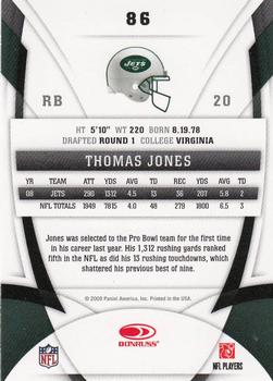 2009 Donruss Certified #86 Thomas Jones Back