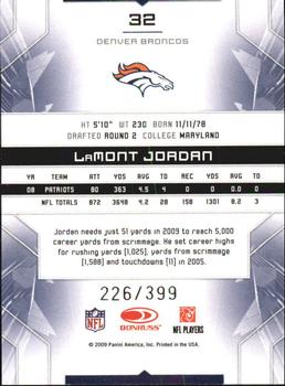 2009 Donruss Limited #32 LaMont Jordan Back