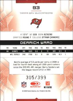 2009 Donruss Limited #93 Derrick Ward Back