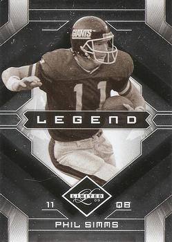 2009 Donruss Limited #135 Phil Simms Front