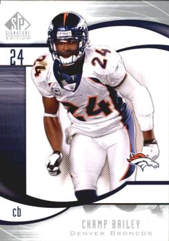 2009 SP Signature #7 Champ Bailey Front