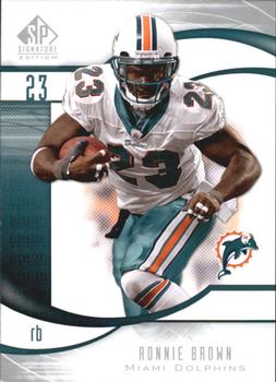 2009 SP Signature #22 Ronnie Brown Front