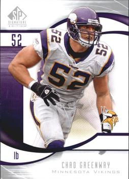 2009 SP Signature #71 Chad Greenway Front