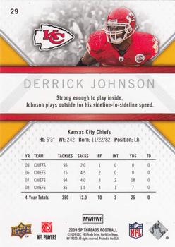 2009 SP Threads #29 Derrick Johnson Back