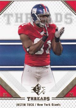 2009 SP Threads #54 Justin Tuck Front
