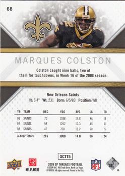 2009 SP Threads #68 Marques Colston Back