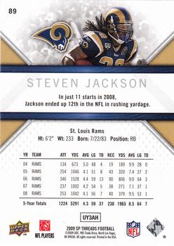 2009 SP Threads #89 Steven Jackson Back