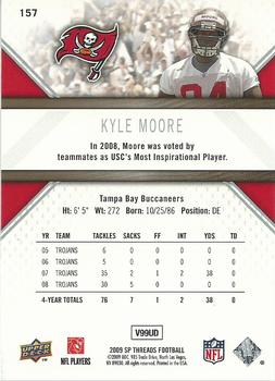 2009 SP Threads #157 Kyle Moore Back