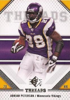 2009 SP Threads #2 Adrian Peterson Front