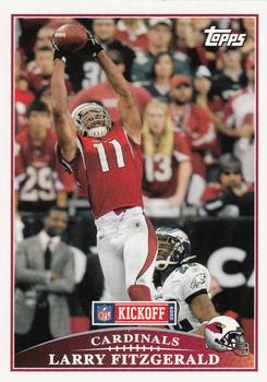 2009 Topps Kickoff #1 Larry Fitzgerald Front