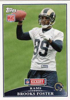 2009 Topps Kickoff #142 Brooks Foster Front