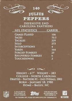 2009 Topps Mayo #140 Julius Peppers Back