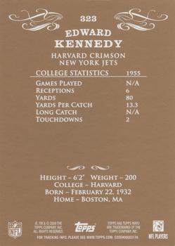 2009 Topps Mayo #323 Ted Kennedy Back