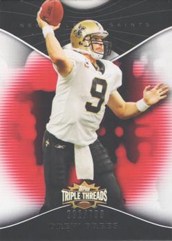2009 Topps Triple Threads #1 Drew Brees Front