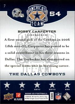 2009 Upper Deck America's Team #7 Bobby Carpenter Back