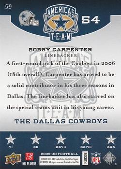 2009 Upper Deck America's Team #59 Bobby Carpenter Back