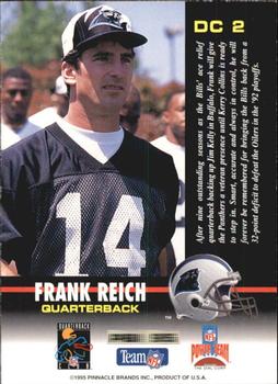 1995 Pinnacle Dial #DC2 Frank Reich Back