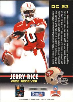 1995 Pinnacle Dial #DC23 Jerry Rice Back