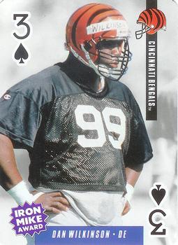 1994 U.S. Playing Cards Ditka's Picks #3♠ Dan Wilkinson Front