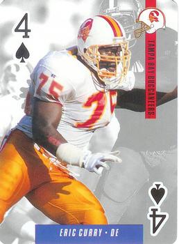 1994 U.S. Playing Cards Ditka's Picks #4♠ Eric Curry Front