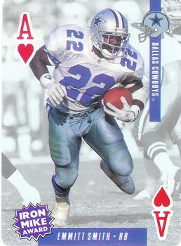 1994 U.S. Playing Cards Ditka's Picks #A♥ Emmitt Smith Front