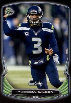 2014 Bowman - Veterans Black #9 Russell Wilson Front